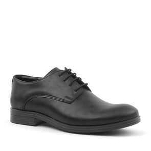 Rakerplus Siyah Mat Bağcıklı Oxford Çocuk Ayakkabı